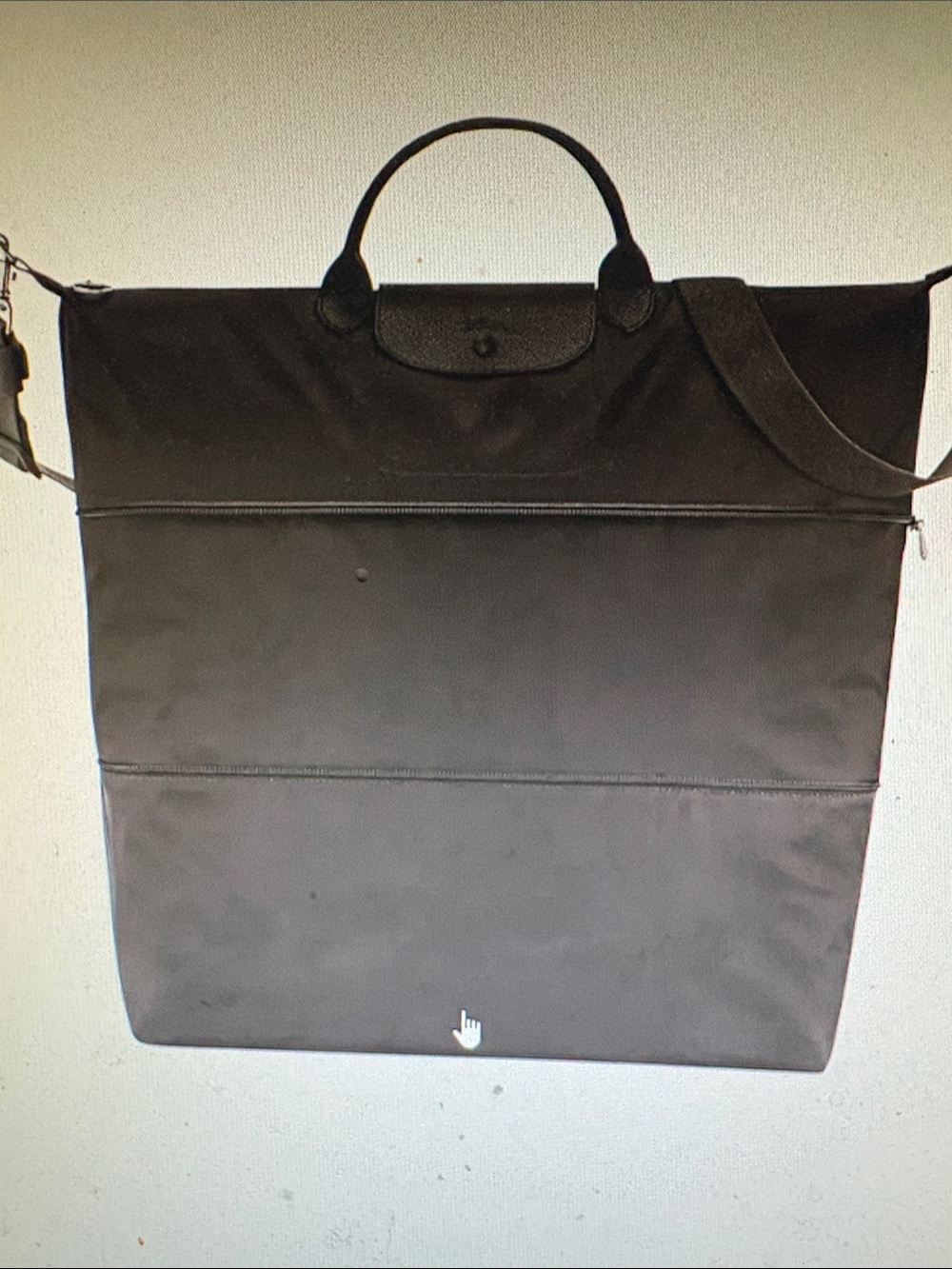 Longchamp Le Pliage One S Travel Bag Expandable in Black - Picture 10 of 11